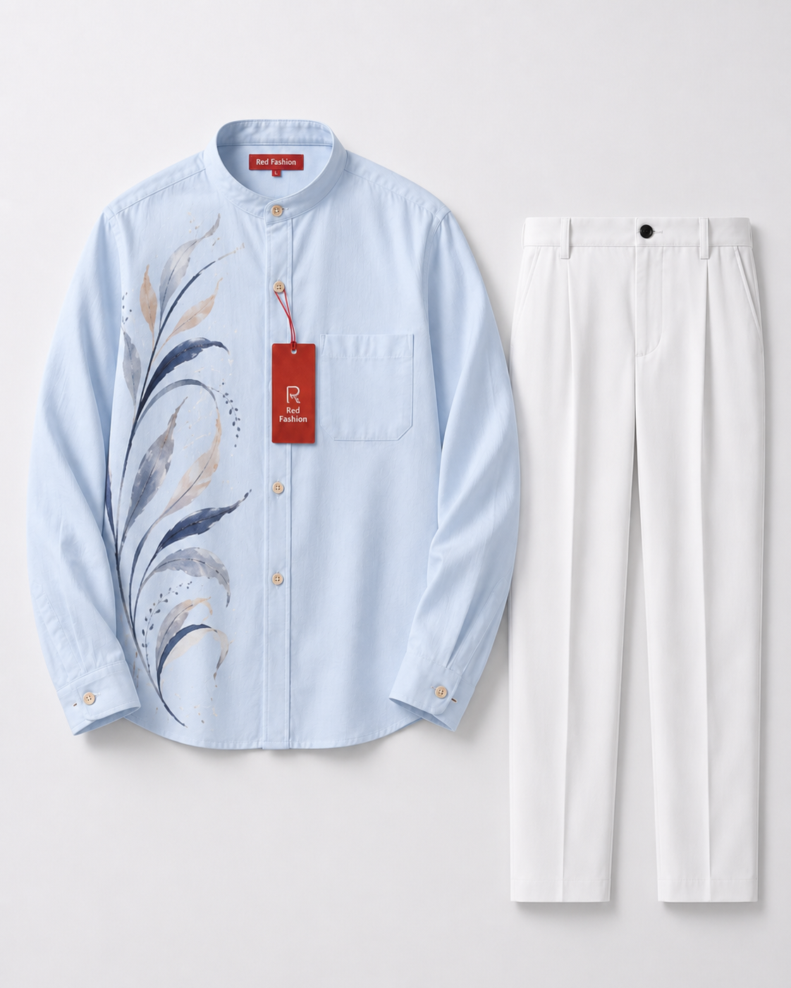 Red Fashion signature evening men outfit